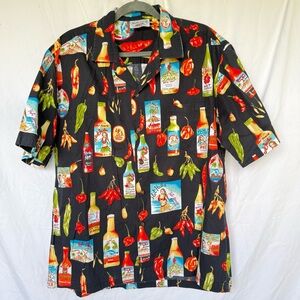 Pacific Legend Hot Sauce Spooner Black Hot Sauce Graphic Shirt | XL